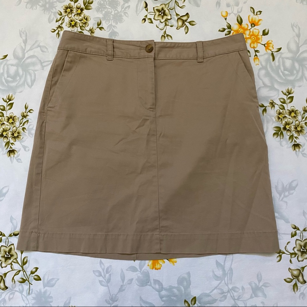Talbots Size 10P The Weekend Chino Skirt